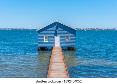 Blue Boat House In Perth, Australia