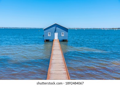 Blue Boat House In Perth, Australia