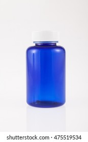 Blue Bottle For Medicine