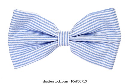 Blue Bow Tie With Stripes