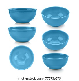 blue bowl on white background - Shutterstock ID 775736575