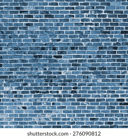 blue brick grunge background