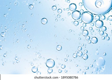 Blue Bubbles Macro Liquid Texture