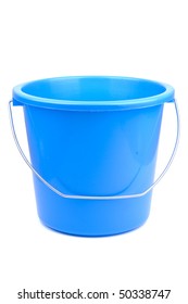 blue bucket isolated on white - Shutterstock ID 50338747