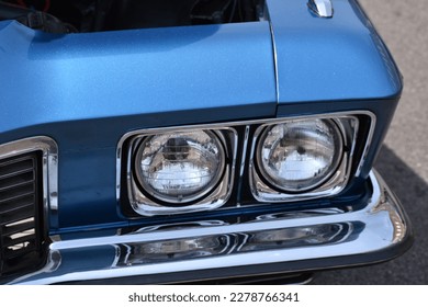 Blue Buick Front Bumper and Light