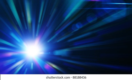 Blue Burst, Abstract Background