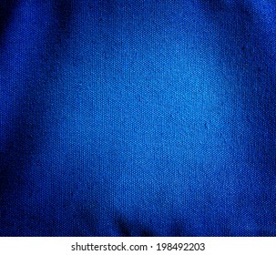 Blue Canvas Fabric Background 