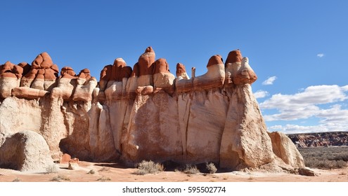 Blue Canyon Located In The Native American Reservation Near Tuba City, Arizona