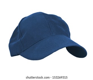 Blue Cap Isolated On White