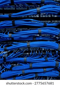 blue car6 data cable for communication 