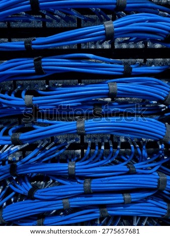 blue car6 data cable for communication 