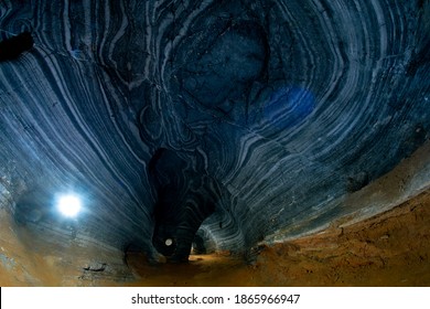 Blue Cave, nature cave with amazing rock wall inside, Mae Sot District, Tak Province, Thailand