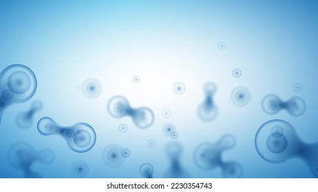 blue cell life biology medicine scientific molecular research background - Shutterstock ID 2230354743