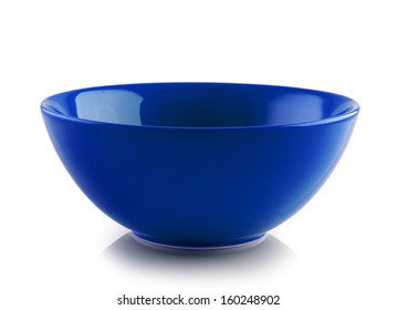 ceramic blue bowl