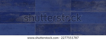 Blue ceramic decoration tile, abstract metro tiles, elegant ceramic tile for interior exterior home decoration 