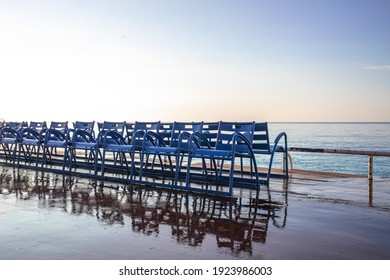 the blue chair in Nice France - Shutterstock ID 1923986003