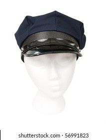 blue chauffeur hat