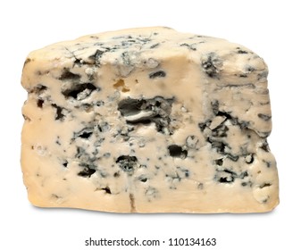 Blue Cheese Isolated On White Background