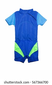 Blue Child Swimsuit Isolated