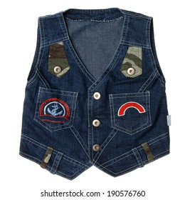 Blue Children's Denim Vest