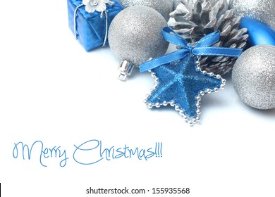 Blue Christmas Balls