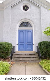 Blue Church Doors