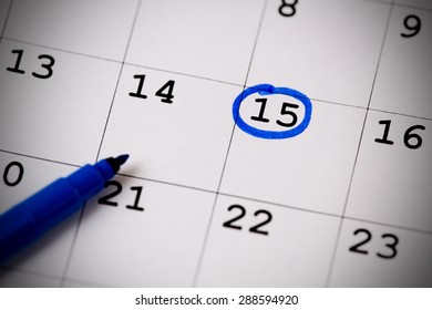 Date Circled On Calendar Images, Stock Photos & Vectors | Shutterstock