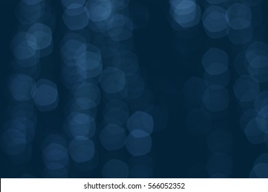 Blue Circle On Dark Blue Background.