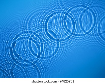  Blue Circle Water Ripple Background