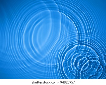  Blue circle water ripple background