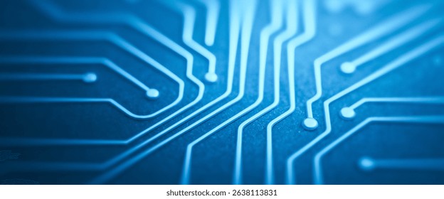 A blue circuit board pattern suggests technology connectivity and data flow. Great for presentations, portfolio showcases, or minimalist campaigns. - Powered by Shutterstock - Get 15% off with code: PIKWIZARD15