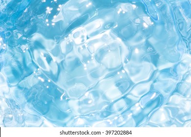 Blue clear fresh Water background. - Shutterstock ID 397202884