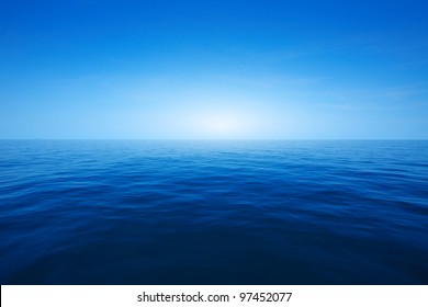 Blue Clear Sea And Sky