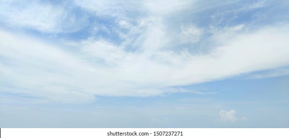 Blue Clear Shy With White Cloud