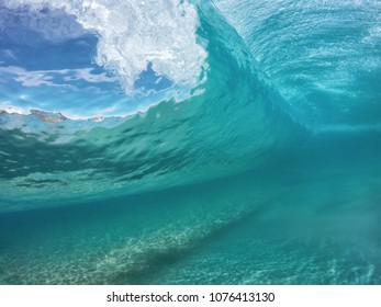 Blue clear water of Kirra, Gold Coast, Queensland, Australia.