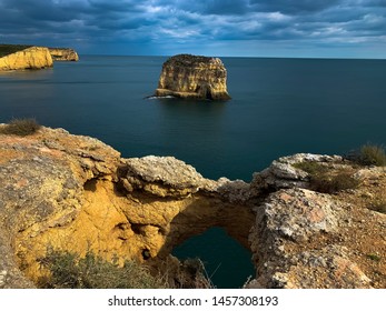 Blue clouds over the ocean