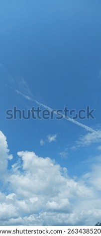 Blue cloudy sky for background 