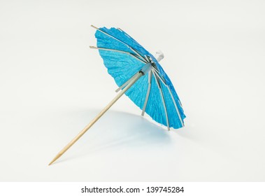 Blue Cocktail Umbrella