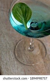 Blue Curaçao Cocktails. Blue Hawaiian Drink. Classic Tropical Cocktail. 