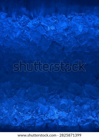 Blue cold ice textured background