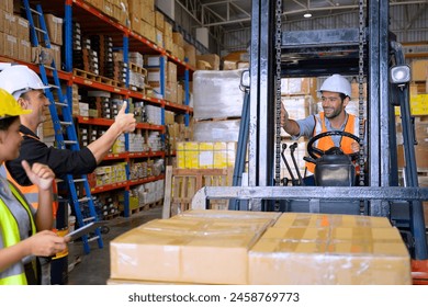 Blue collar workers are working at factory. Occupation and blue collar worker. - Powered by Shutterstock