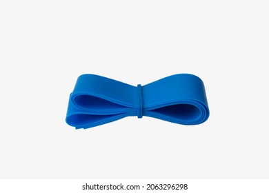 Blue color Tourniquets packaged in butterfly shape. Used for medical surgery. Convenient for use by a medical practitioner. Tourniquets work by squeezing large blood vessels.