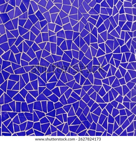 Blue color triangle tile pattern
