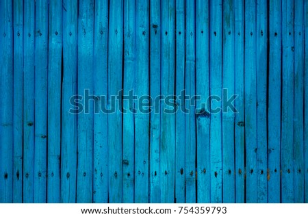 blue colored wooden fence, texture background