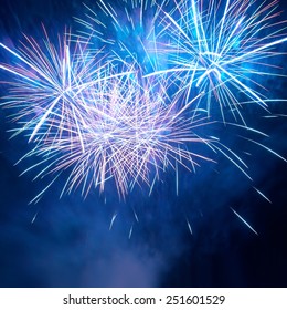 199 White Fireworks Blu Background Images, Stock Photos & Vectors ...