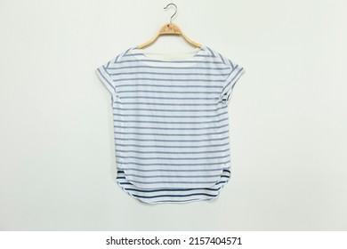 Blue Colour Blouse Clothes Hanger On Stock Photo 2157404571 | Shutterstock