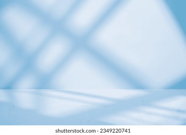 Blue Concrete Background with Window Light