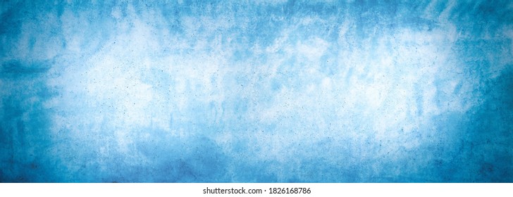 Blue concrete wall as an abstract background