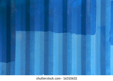 Blue container wall