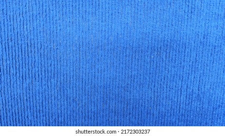 Blue Corduroy Textile Material Cloth